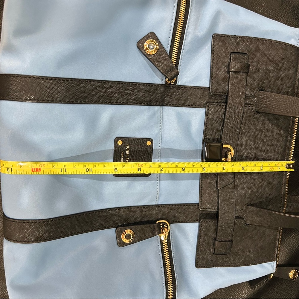 Henri Bendel Black and Blue Bag/ Backpack - Picture 14 of 16